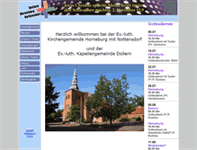 Tablet Screenshot of kirche-horneburg.de